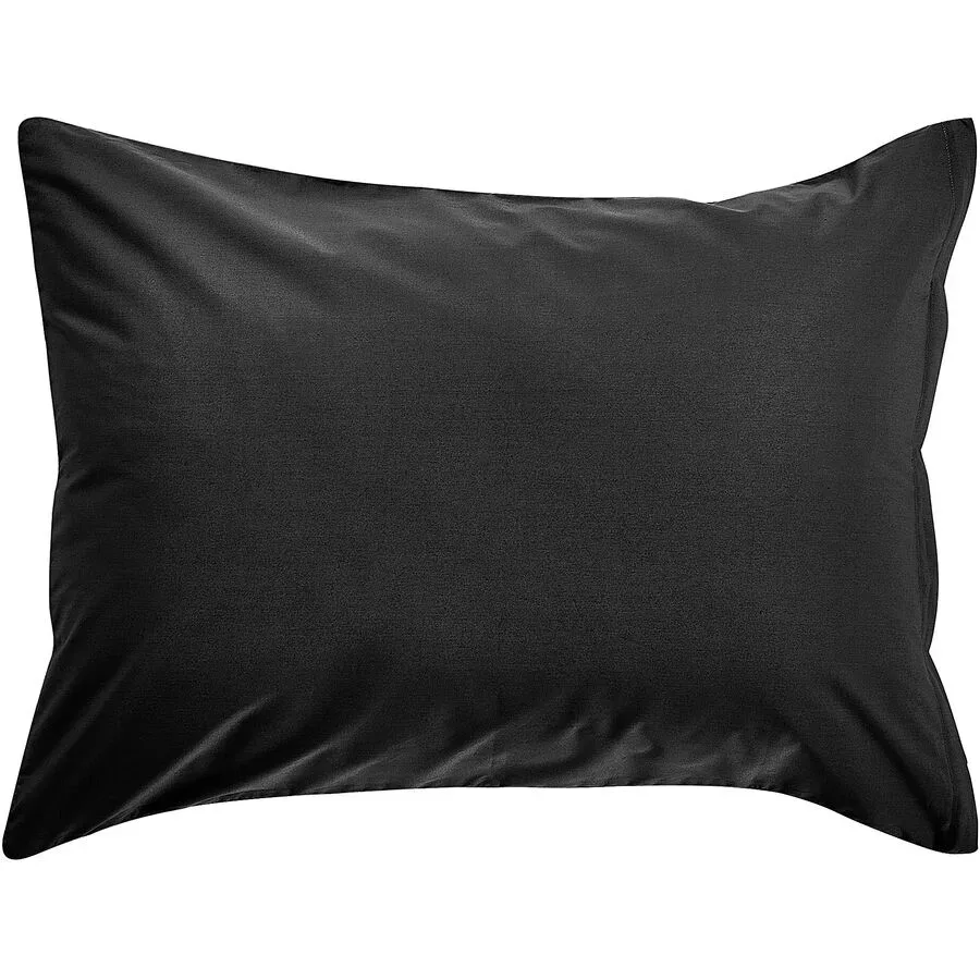 Kissenbezug Kos Schwarz Satin 65 cm 100 cm - Kissenbezug