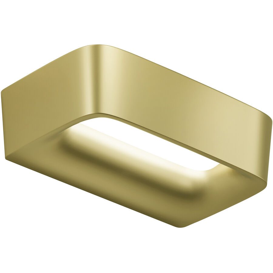 URBAN Wandlampe Aki Gold Aluminium 35.5 cm 5.5 cm - LED - Lichtfarbe: Extra warmweiss - Wandlampe- LED Energiesparlampe