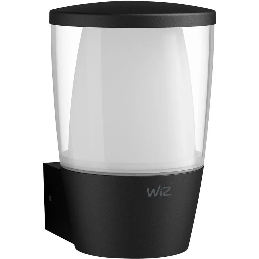 Aussenlampe WiZ Glas/Kunststoff Keine Angabe 8.5 W - Farbe: Schwarz - LED - Lichtfarbe: Extra warmweiss - Tageslichtweiss - Aussenlampe- LED