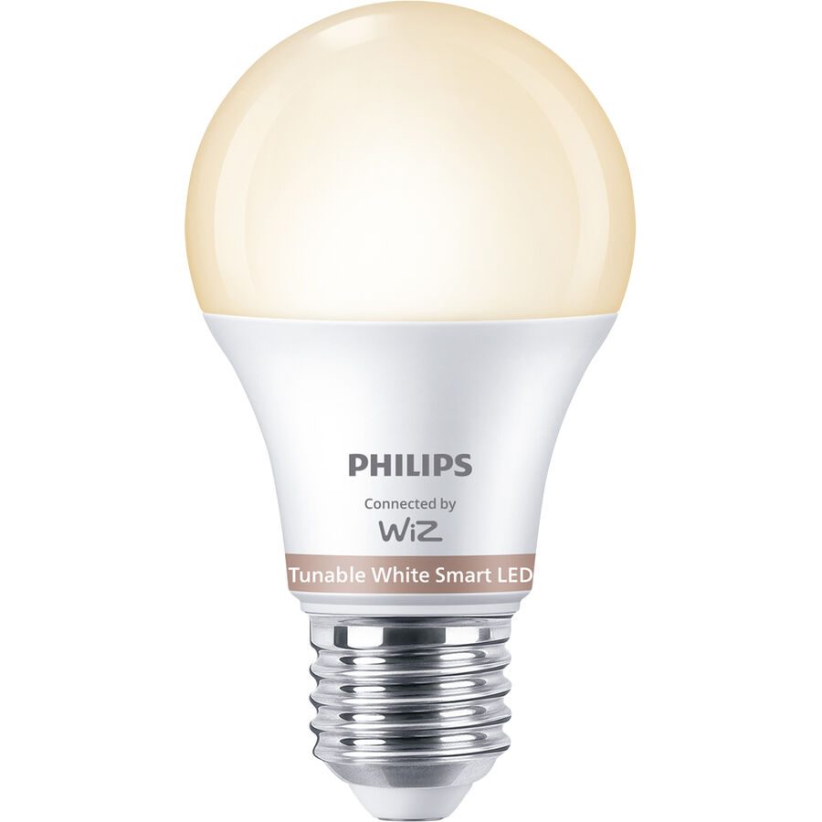 Leuchtmittel WiZ Kunststoff E27 4.7 W - Farbe: Weiss - LED - Lichtfarbe: Extra warmweiss - Helles Neutralweiss - Leuchtmittel- LED Leuchtmittel