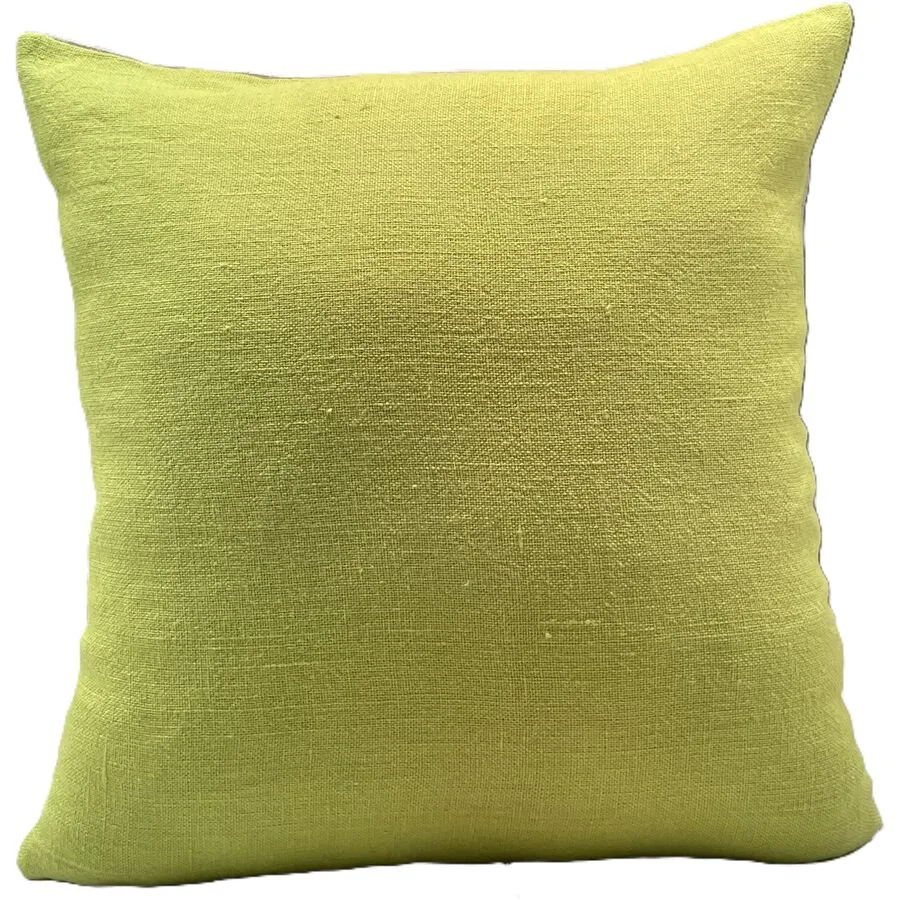 Zierkissen Tropical Feeling Grün Leinen 45 cm 45 cm - Farbe: lime - Zierkissen