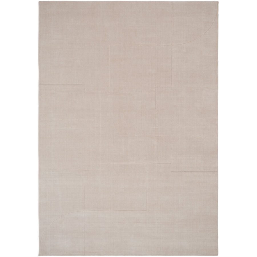 Teppich Geometric Maze Beige Wolle 200 cm 300 cm - Teppich