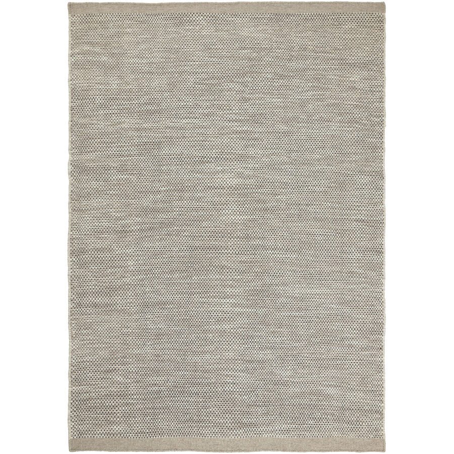 Teppich Asko Beige Wolle 140 cm 200 cm - Farbe: taupe - Teppich