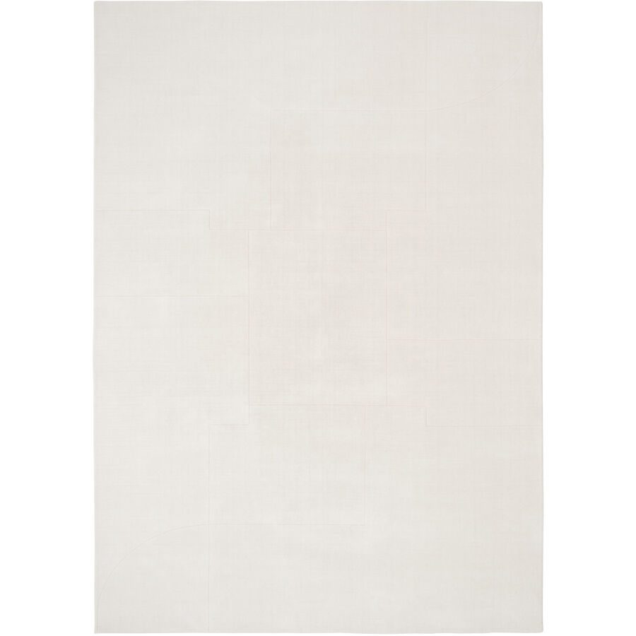 Teppich Geometric Maze Weiss Wolle 170 cm 240 cm - Teppich