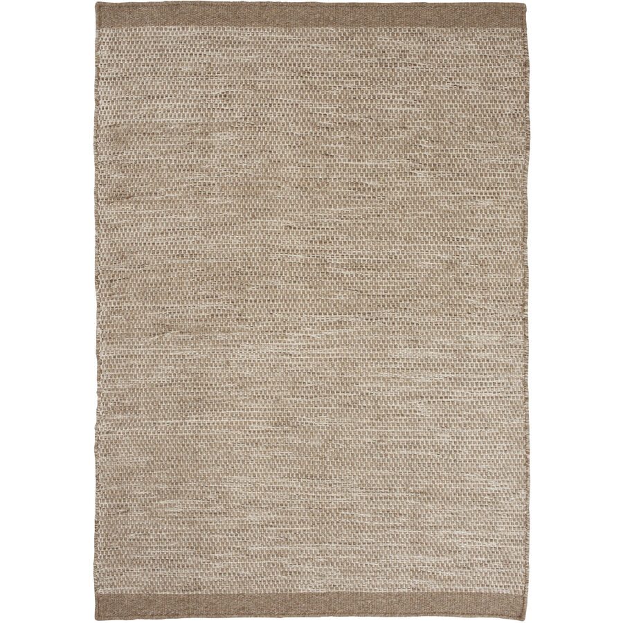 Teppich Asko Grau Wolle 170 cm 240 cm - Farbe: hellgrau - Teppich