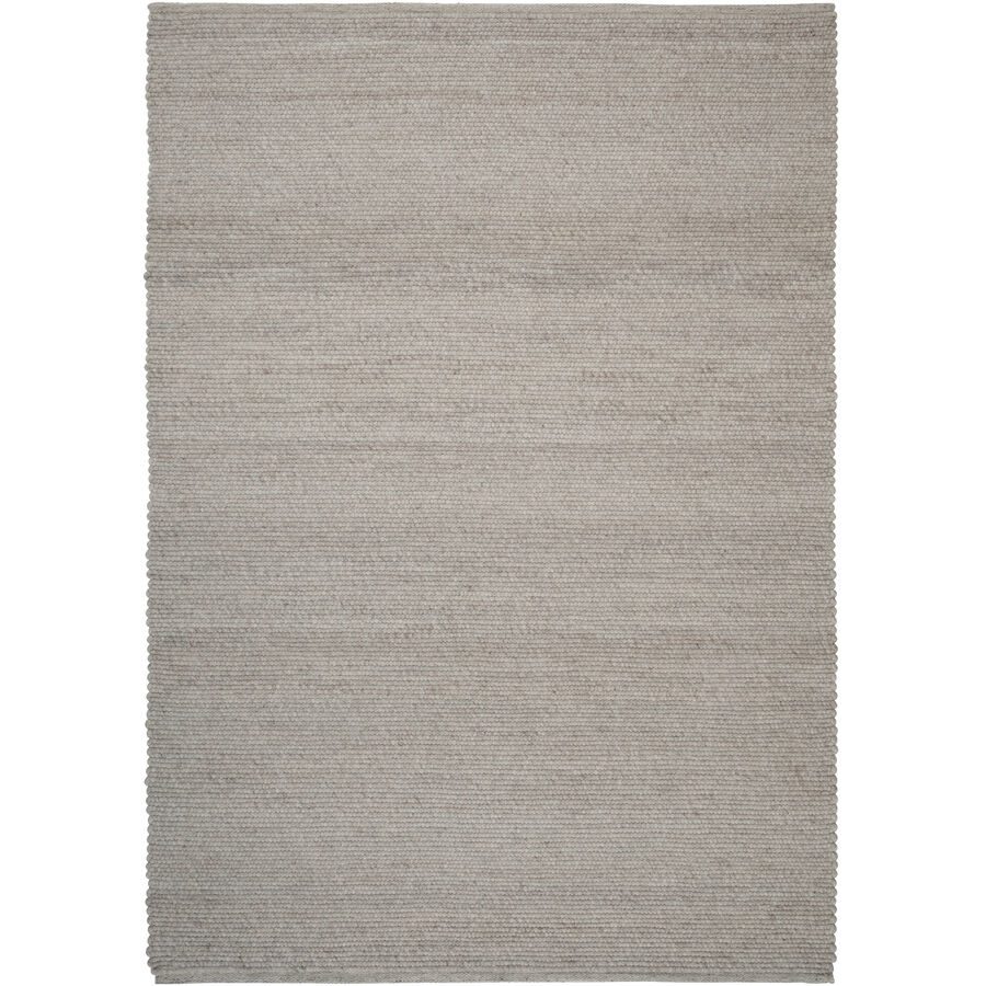 Teppich Agner Grau Wolle 170 cm 240 cm - Farbe: hellgrau - Teppich