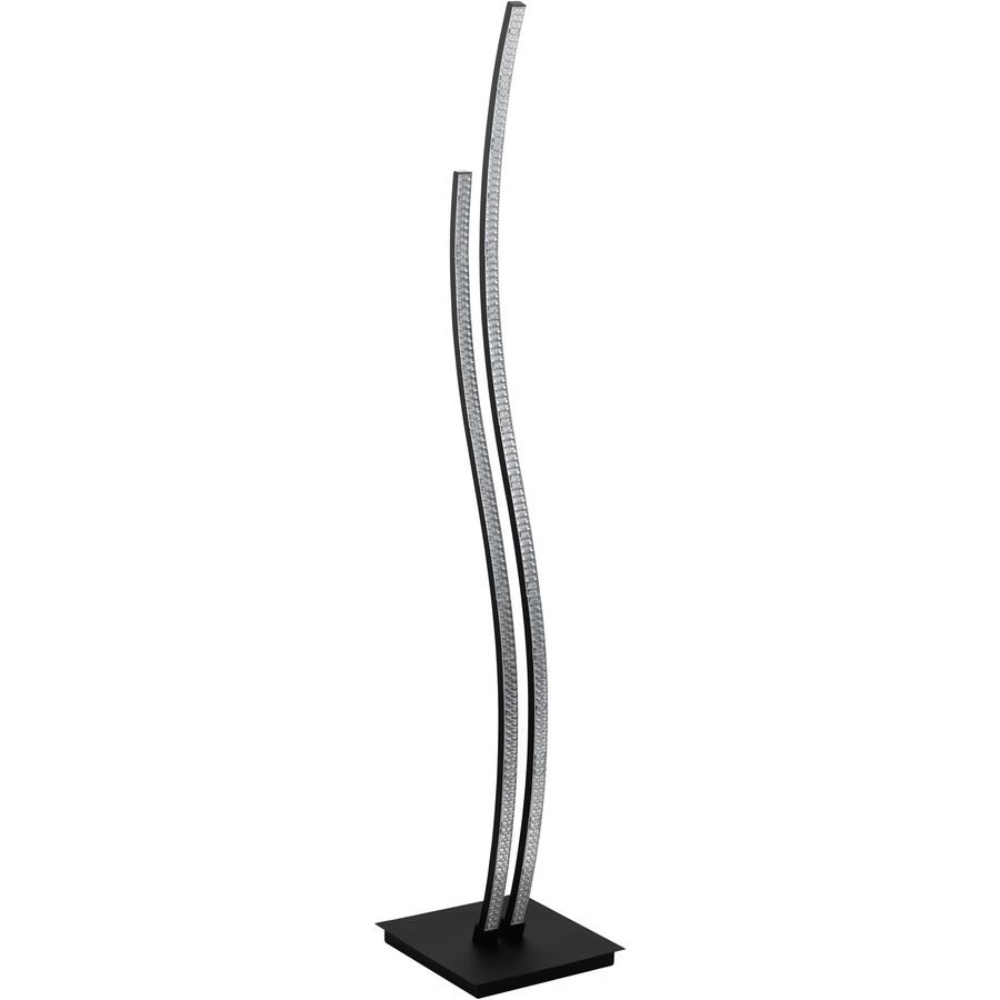 Eglo Stehlampe Lejias Schwarz Stahl 123 cm - LED - Lichtfarbe: Warmweiss - Stehlampe- LED Energiesparlampe