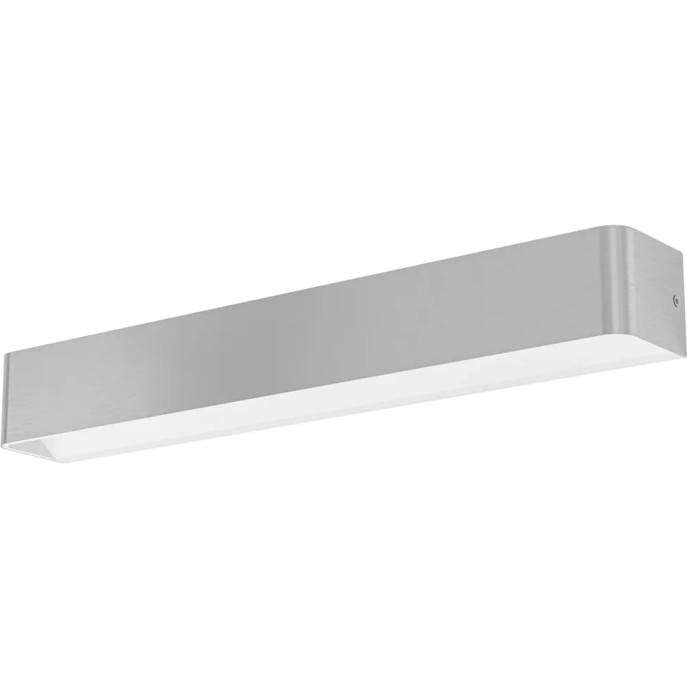 Eglo Wandlampe Sania 5 Weiss/Grau Stahl 8 cm - Farbe: Nickel matt/weiss - LED - Lichtfarbe: Warmweiss - Wandlampe- LED Energiesparlampe