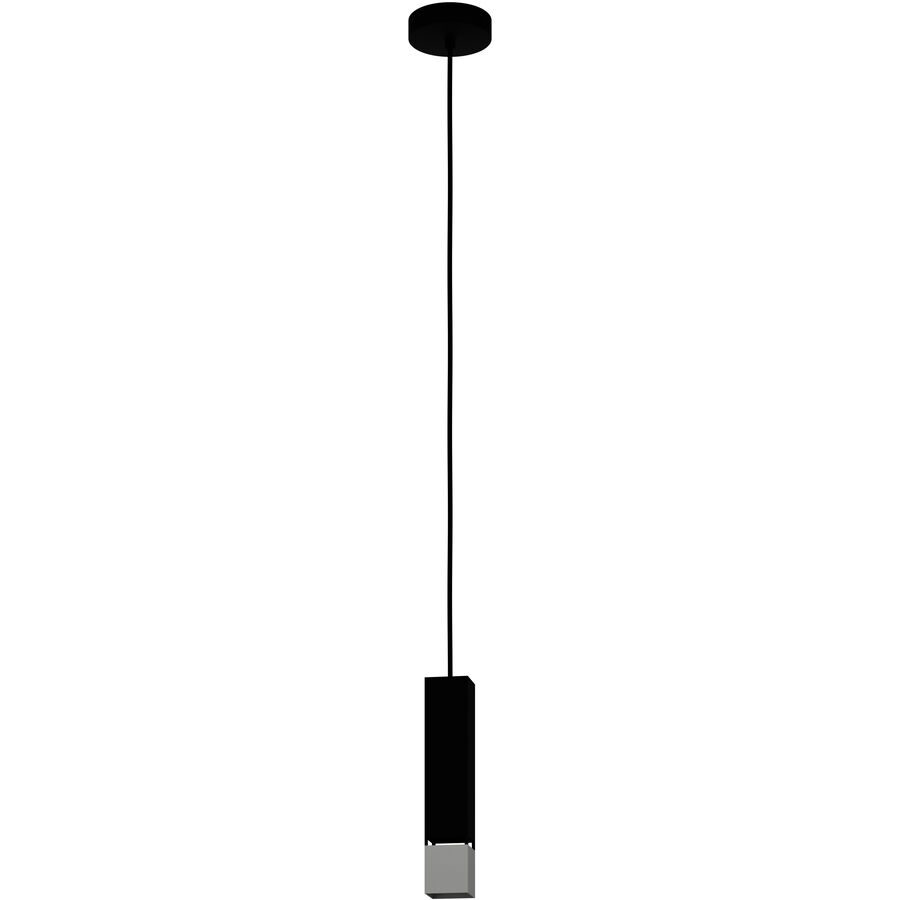 Eglo Pendellampe Butrano Schwarz/Silber Stahl 5.5 cm 110 cm - Pendellampe