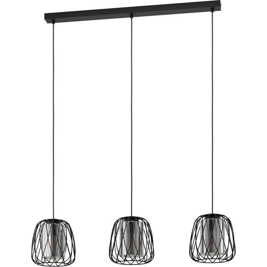 Eglo Pendellampe Floresta Schwarz Stahl 19 cm 110 cm - Pendellampe