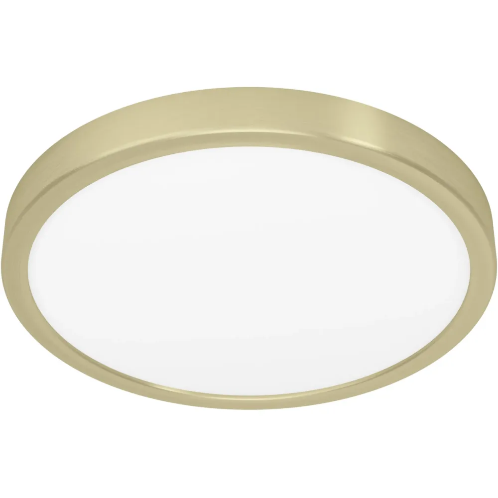 Eglo Deckenlampe Fueva 5 Stahl 2.8 cm - Farbe: messing gebürstet/smoky - LED - Lichtfarbe: Warmweiss - Deckenlampe- LED Energiesparlampe