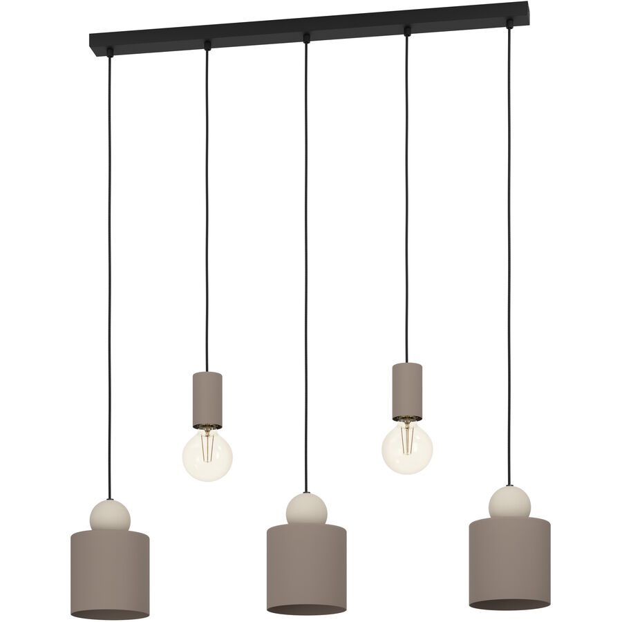Eglo Pendellampe Gazzola Stahl 15 cm 110 cm - Farbe: mocca - Pendellampe