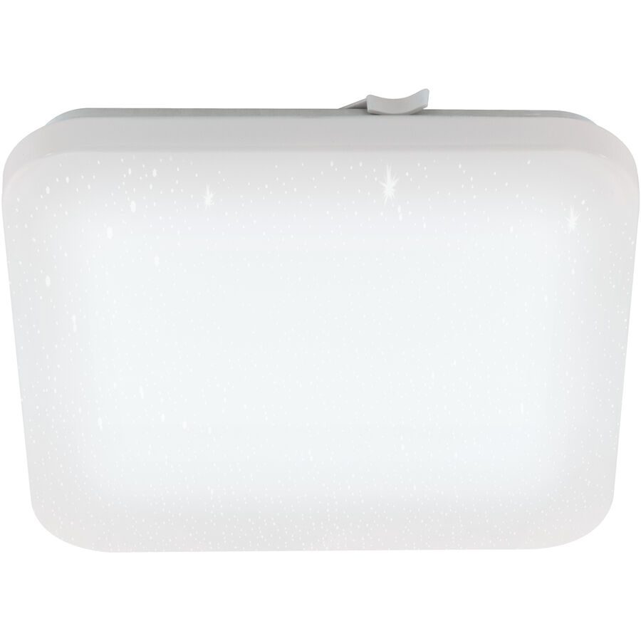 Eglo Deckenlampe Frania-S Weiss Stahl 33 cm 7 cm - LED - Lichtfarbe: Helles Neutralweiss - Deckenlampe- LED Energiesparlampe