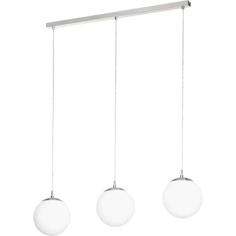 Eglo Pendellampe Rondo Grau Stahl 20 cm 110 cm - Farbe: Nickel matt - Pendellampe
