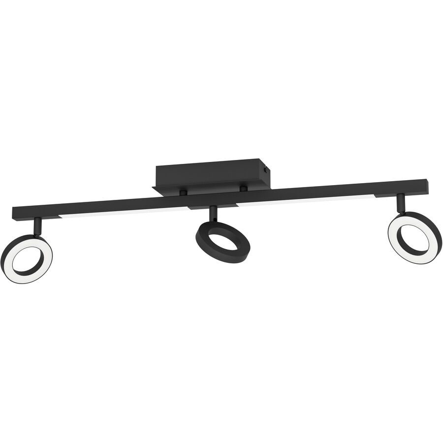 Eglo Spot Cardillio 2 Schwarz Aluminium/Stahl 8.5 cm 19.5 cm - LED - Lichtfarbe: Warmweiss - Spot- LED Energiesparlampe