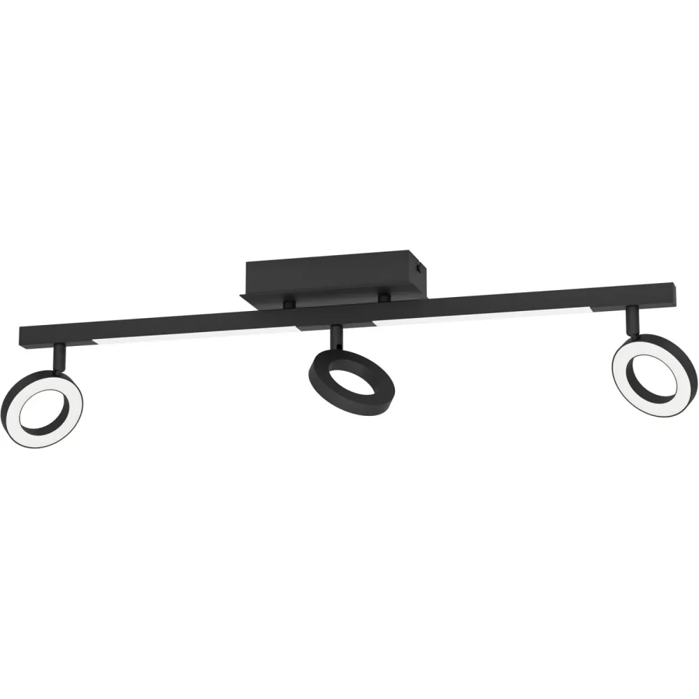 Eglo Spot Cardillio 2 Schwarz Aluminium/Stahl 8.5 cm 19.5 cm - LED - Lichtfarbe: Warmweiss - Spot- LED Energiesparlampe