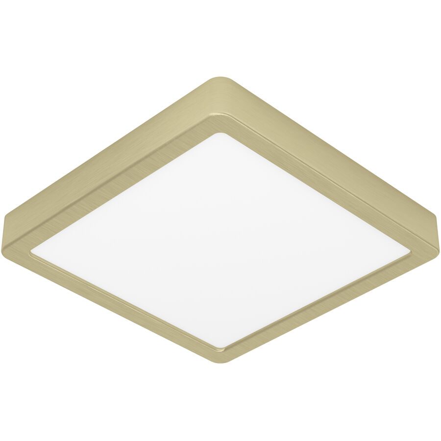 Eglo Deckenlampe Fueva 5 Stahl 21 cm 2.8 cm - Farbe: messing gebürstet/smoky - LED - Lichtfarbe: Warmweiss - Deckenlampe- LED Energiesparlampe