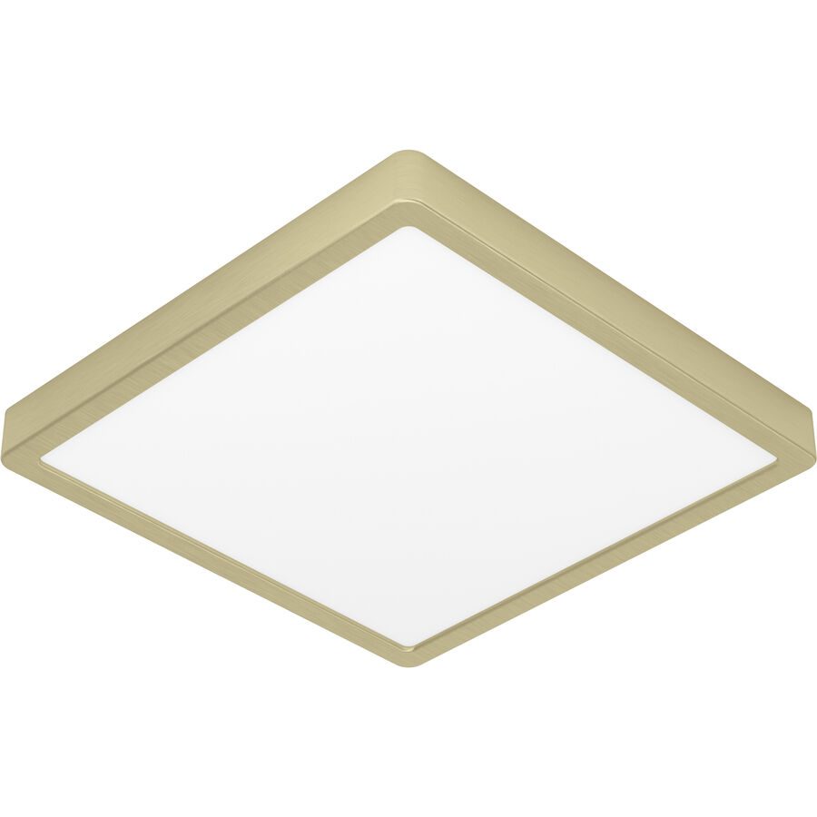 Eglo Deckenlampe Fueva 5 Stahl 28.5 cm 2.8 cm - Farbe: messing gebürstet/smoky - LED - Lichtfarbe: Warmweiss - Deckenlampe- LED Energiesparlampe