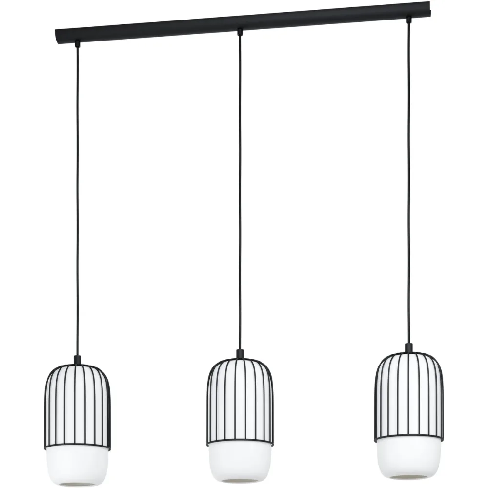 Eglo Pendellampe Muleges Schwarz Stahl 16 cm 110 cm - Pendellampe