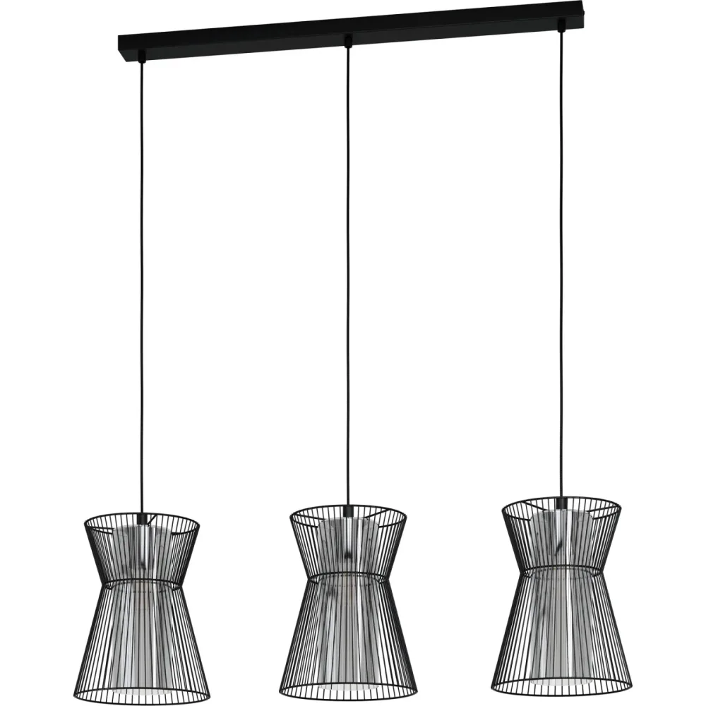 Eglo Pendellampe Maseta Schwarz Stahl 22.5 cm 110 cm - Pendellampe