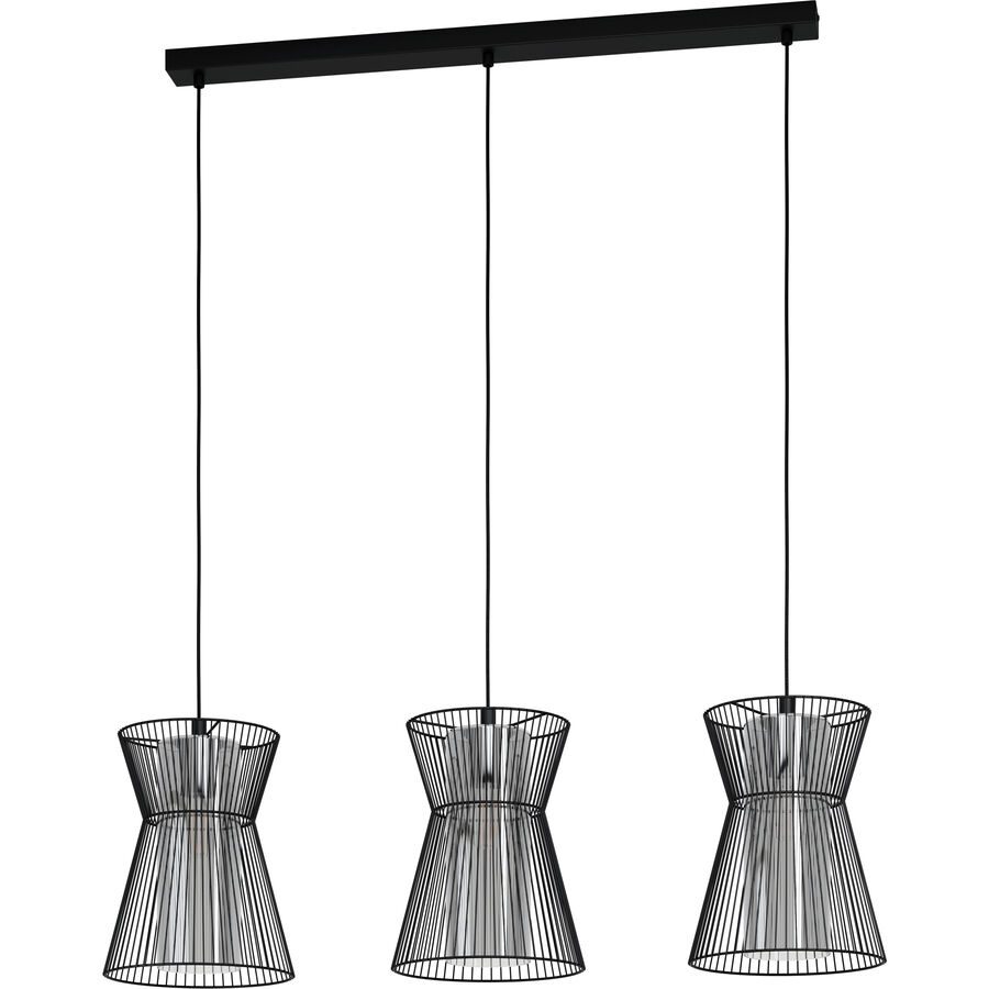 Eglo Pendellampe Maseta Schwarz Stahl 22.5 cm 110 cm - Pendellampe