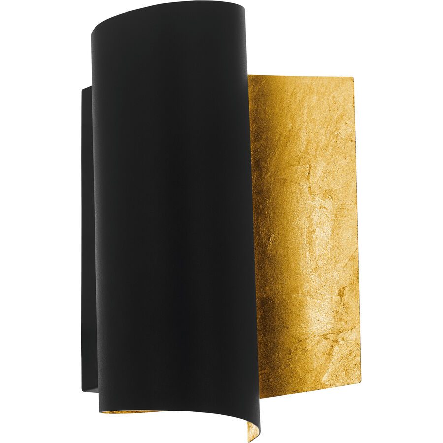 Eglo Wandlampe Falicetto Gold/Schwarz Stahl 25 cm - Farbe: schwarz-gold - Wandlampe