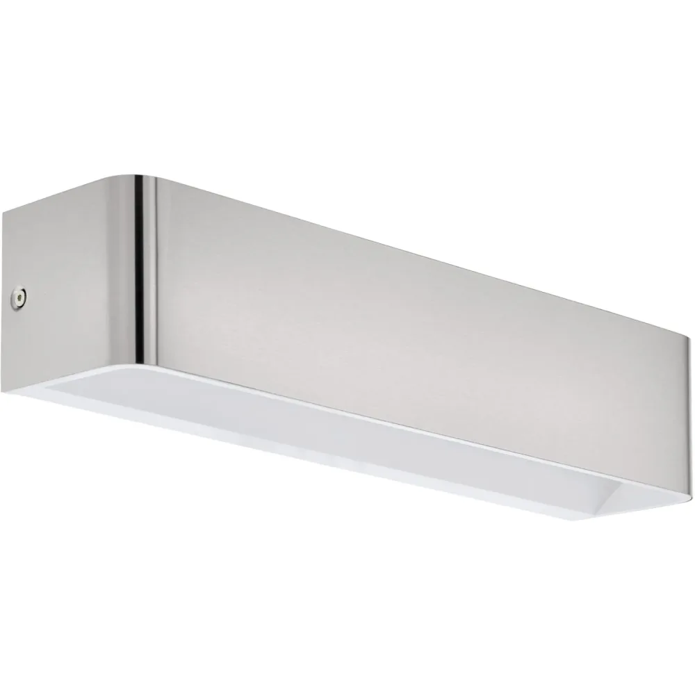 Eglo Wandlampe Sania 4 Grau Aluminium 8 cm - Farbe: Nickel matt - LED - Lichtfarbe: Warmweiss - Wandlampe- LED Energiesparlampe