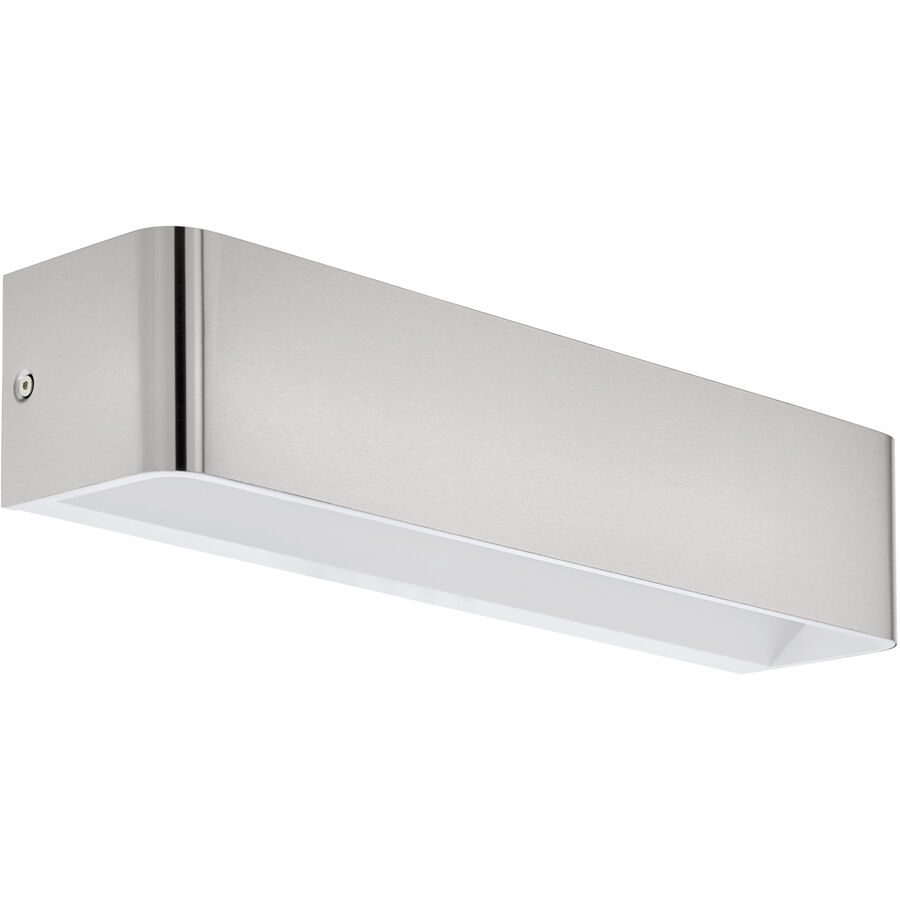 Eglo Wandlampe Sania 4 Grau Aluminium 8 cm - Farbe: Nickel matt - LED - Lichtfarbe: Warmweiss - Wandlampe- LED Energiesparlampe