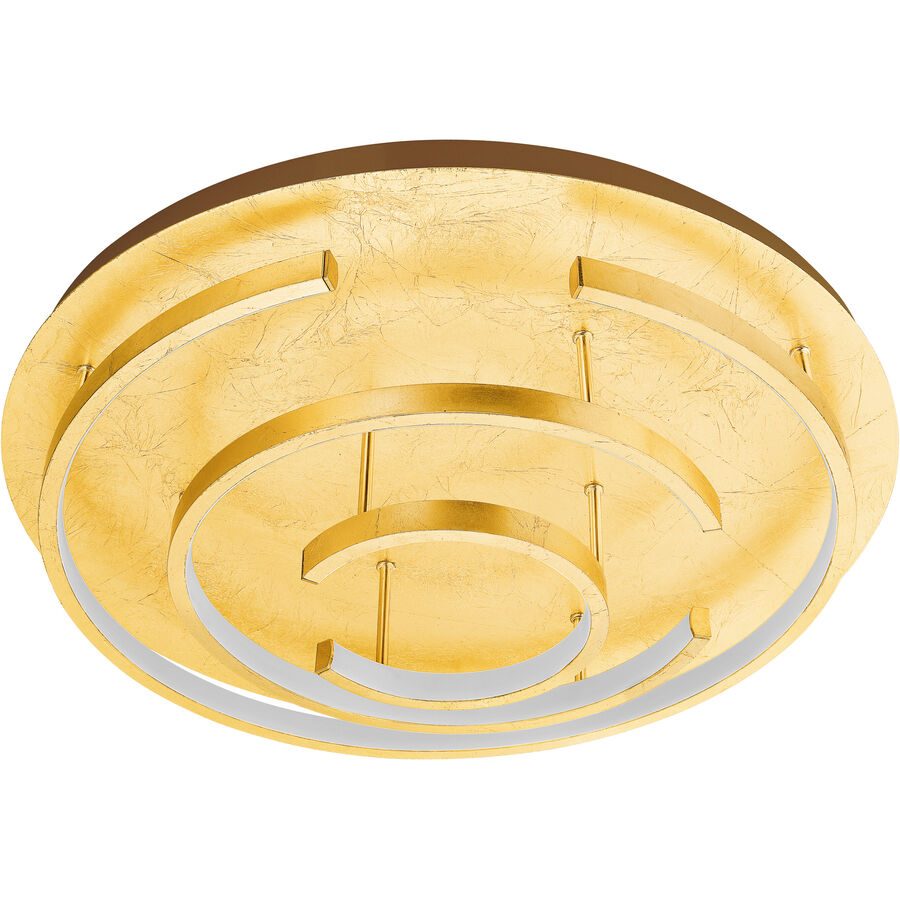 Eglo Deckenlampe Pozondon Gold Stahl 12 cm - Farbe: goldfarben - LED - Lichtfarbe: Warmweiss - Deckenlampe- LED Energiesparlampe