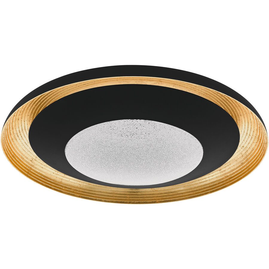 Eglo Deckenlampe Canicosa 2 Gold/Schwarz Stahl/Kunststoff 9 cm - Farbe: schwarz-gold - LED - Material: Kunststoff/Stahl - Deckenlampe- LED