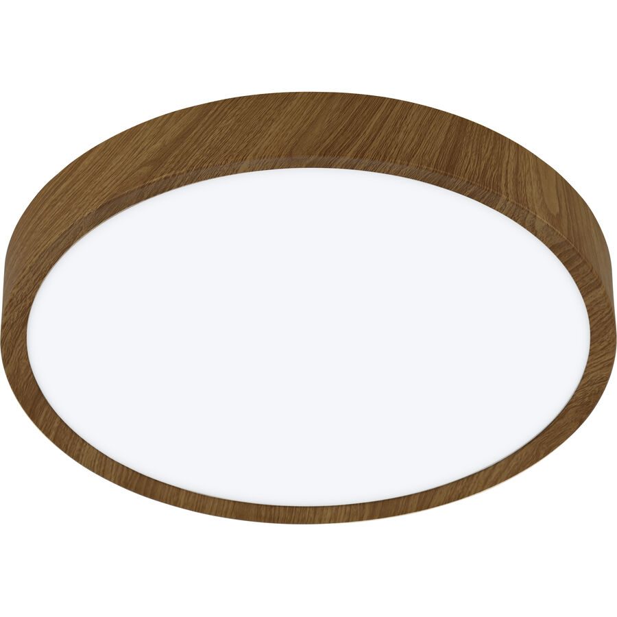 Eglo Deckenlampe Musurita Braun Stahl/Kunststoff 6 cm - Farbe: Holzfarben - LED - Lichtfarbe: Warmweiss - Material: Kunststoff/Stahl - Deckenlampe-
