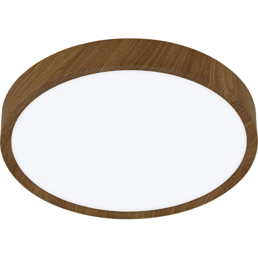 Eglo Deckenlampe Musurita Braun Stahl/Kunststoff 7.5 cm - Farbe: Holzfarben - LED - Lichtfarbe: Warmweiss - Material: Kunststoff/Stahl - Deckenlampe-