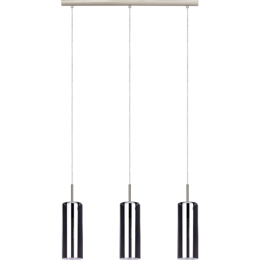 Eglo Pendellampe Selvino Grau Stahl 10 cm 110 cm - Farbe: Nickel matt - Pendellampe