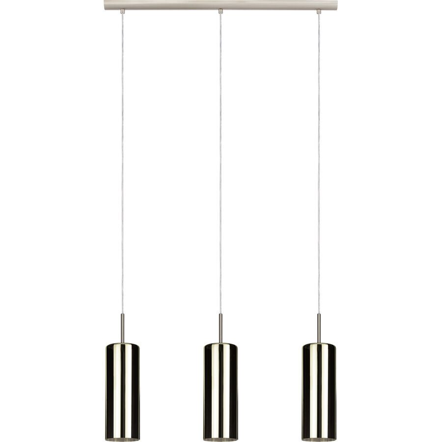Eglo Pendellampe Selvino Grau Stahl 10 cm 110 cm - Farbe: Nickel matt - Pendellampe