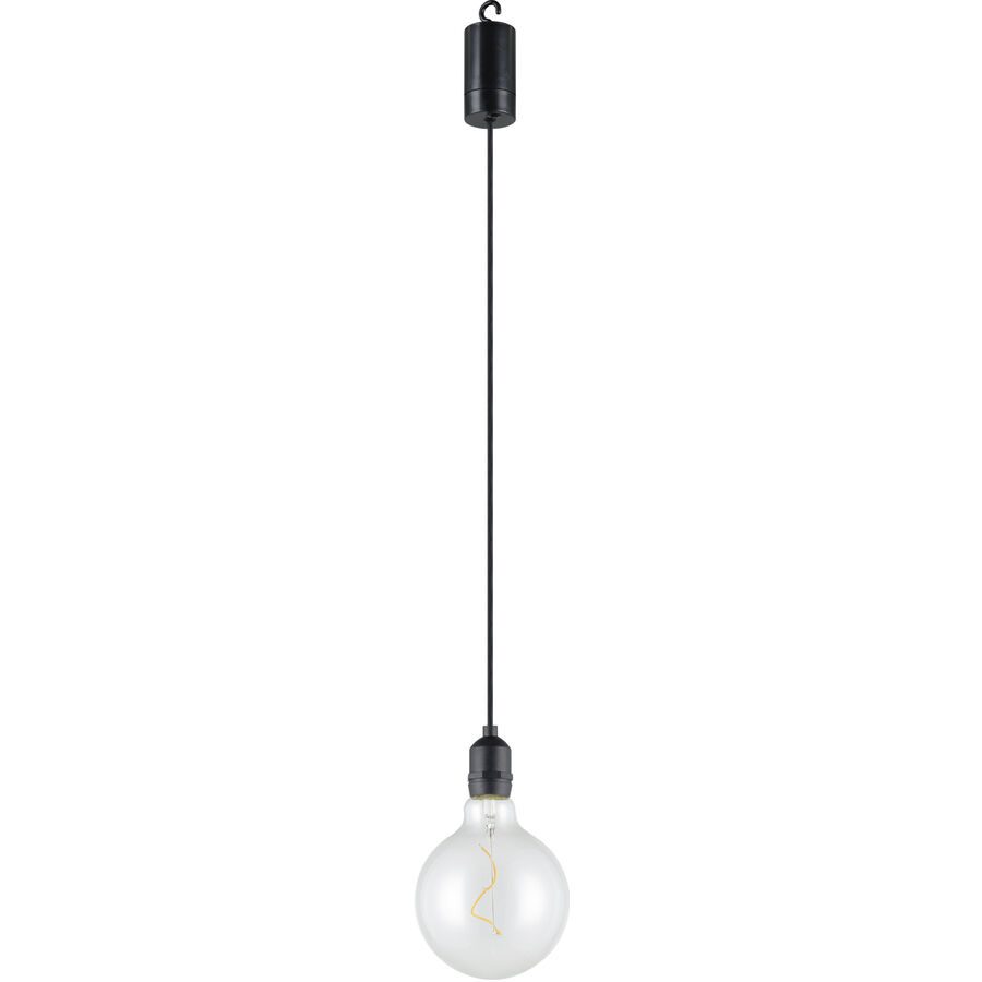 Eglo Pendellampe Vignanello Schwarz Kunststoff 19.5 cm - LED - Lichtfarbe: Extra warmweiss - Pendellampe- LED Energiesparlampe