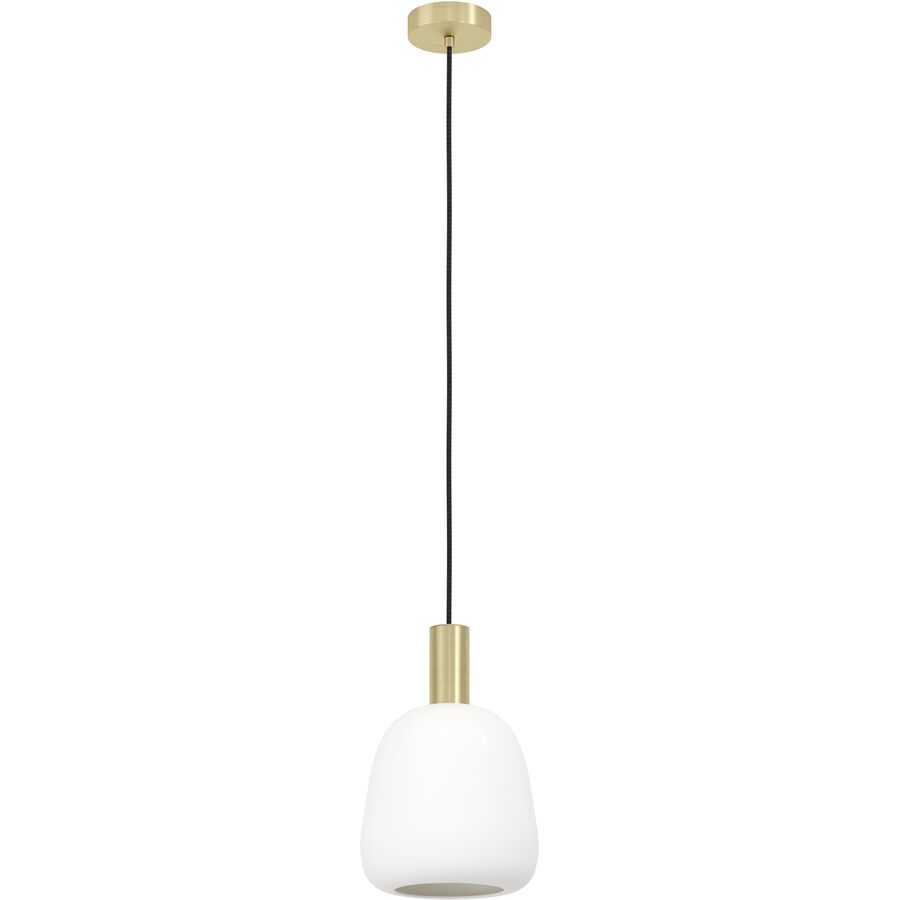 Eglo Pendellampe Manzanares Stahl 110 cm - Farbe: messing gebürstet/smoky - Pendellampe