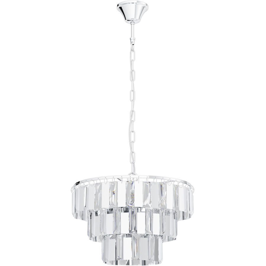 Eglo Pendellampe Erseka Grau Stahl 130 cm - Farbe: chrom - Pendellampe
