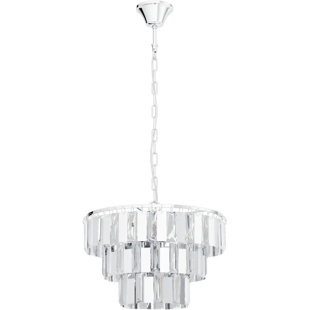Eglo Pendellampe Erseka Grau Stahl 130 cm - Farbe: chrom - Pendellampe