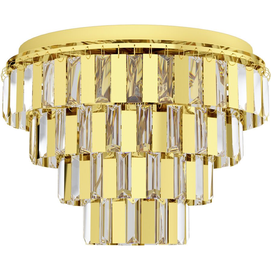 Eglo Deckenlampe Erseka Stahl 53.5 cm - Farbe: messing - Deckenlampe