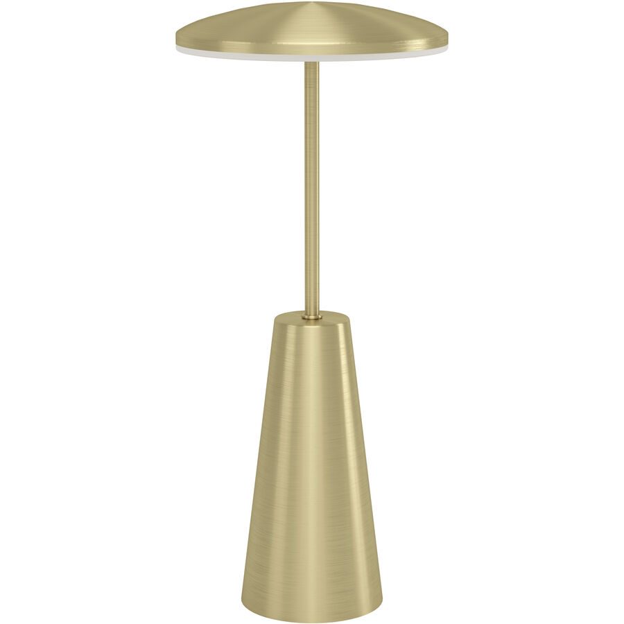 Eglo Tischlampe Piccola Stahl 28 cm - Farbe: messing gebürstet/smoky - LED - Lichtfarbe: Extra warmweiss - Helles Neutralweiss - Tischlampe- LED