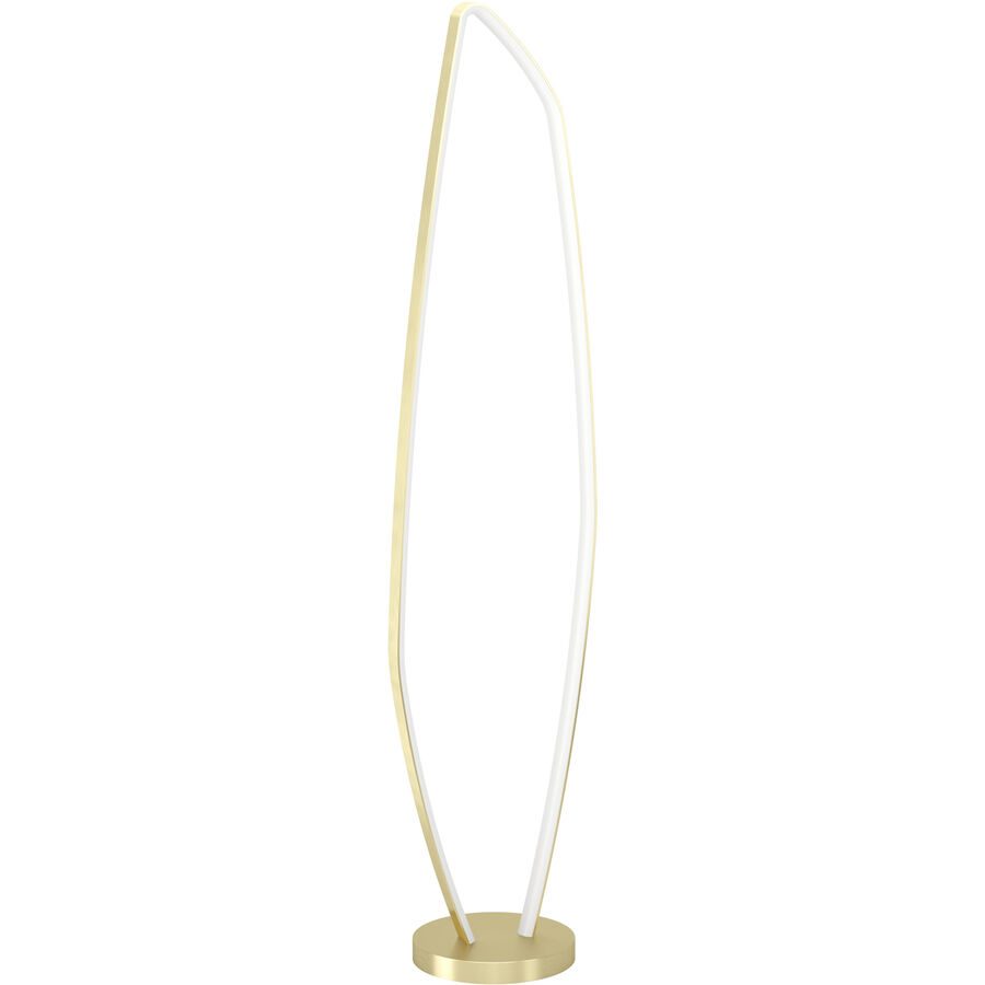Eglo Stehlampe Vallerosa Aluminium/Stahl 128.5 cm - Farbe: messing gebürstet/smoky - LED - Lichtfarbe: Warmweiss - Stehlampe- LED Energiesparlampe
