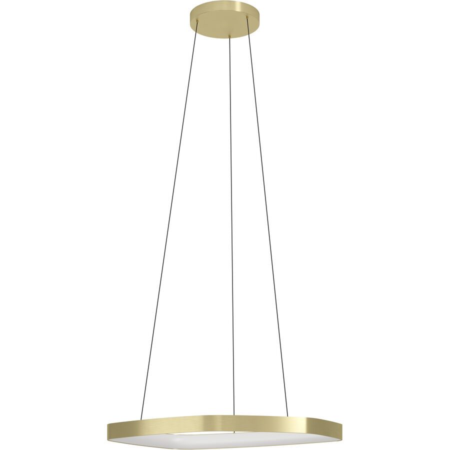 Eglo Pendellampe Vallerosa Aluminium/Stahl 110 cm - Farbe: messing gebürstet/smoky - LED - Lichtfarbe: Warmweiss - Pendellampe- LED Energiesparlampe