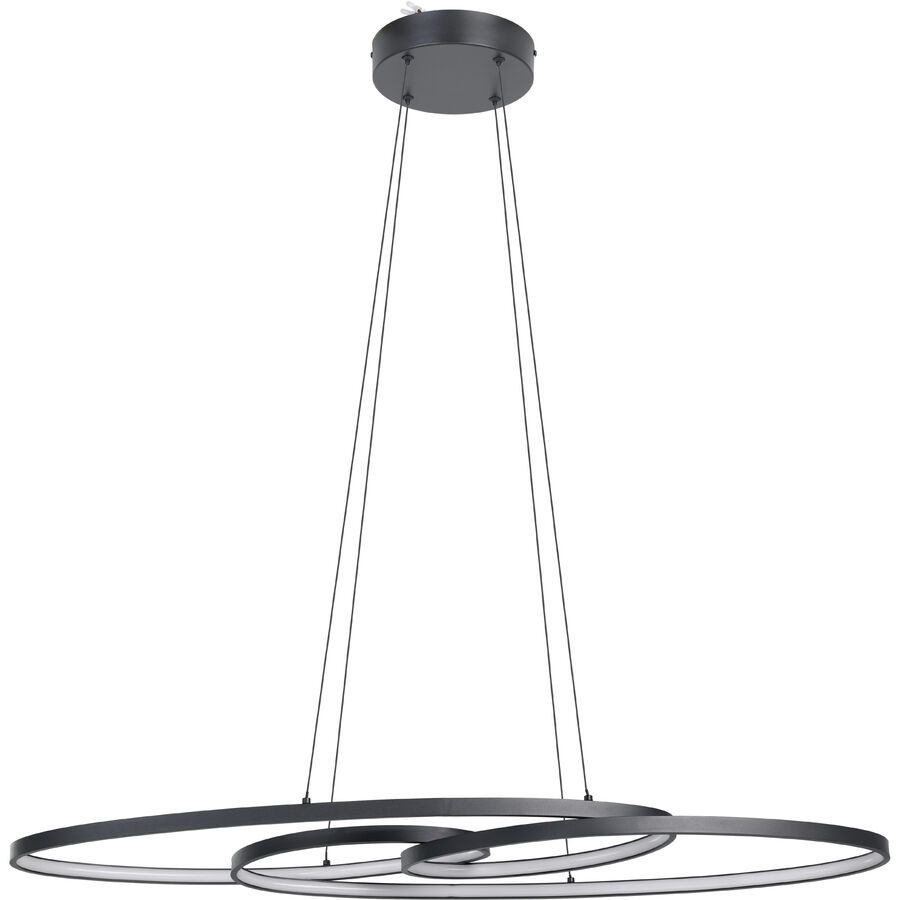Eglo Pendellampe Gianella Schwarz Aluminium/Stahl 36 cm 120 cm - LED - Lichtfarbe: Warmweiss - Pendellampe- LED Energiesparlampe
