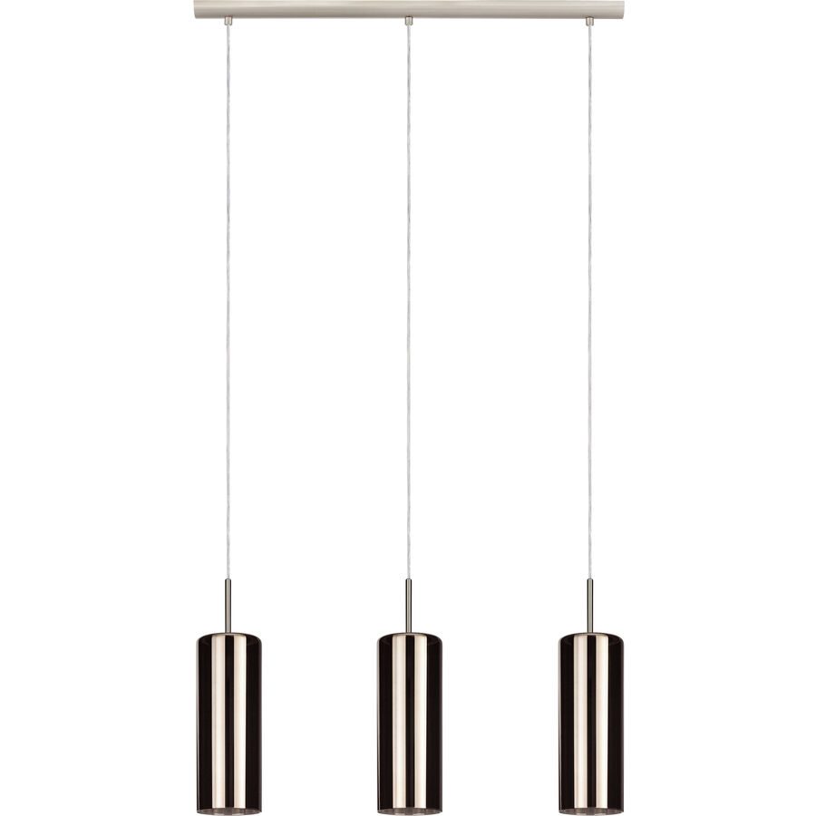Eglo Pendellampe Selvino Grau Stahl 10 cm 110 cm - Farbe: Nickel matt - Pendellampe