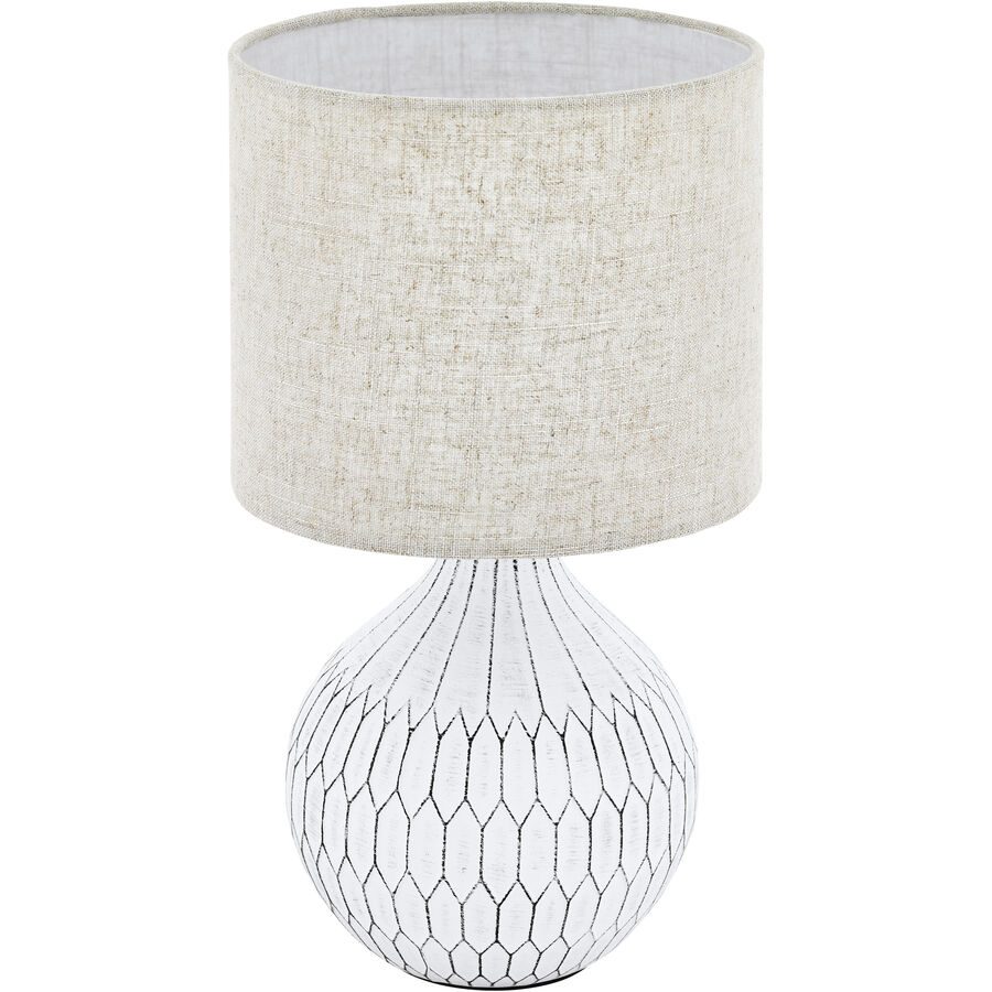 Eglo Tischlampe Bellariva 3 Weiss 36 cm - Material: Keramik - Tischlampe