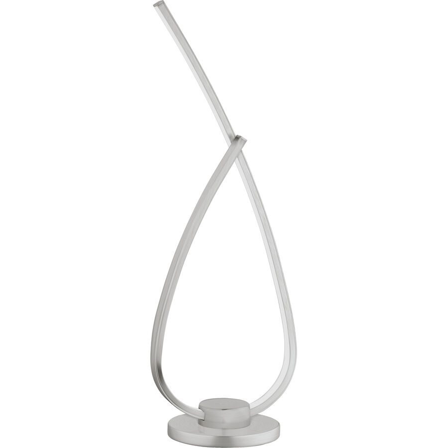 Eglo Tischlampe Palozza 1 Silber Aluminium 11 cm 42 cm - LED - Lichtfarbe: Warmweiss - Tischlampe- LED Energiesparlampe