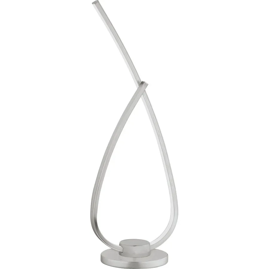 Eglo Tischlampe Palozza 1 Silber Aluminium 11 cm 42 cm - LED - Lichtfarbe: Warmweiss - Tischlampe- LED Energiesparlampe