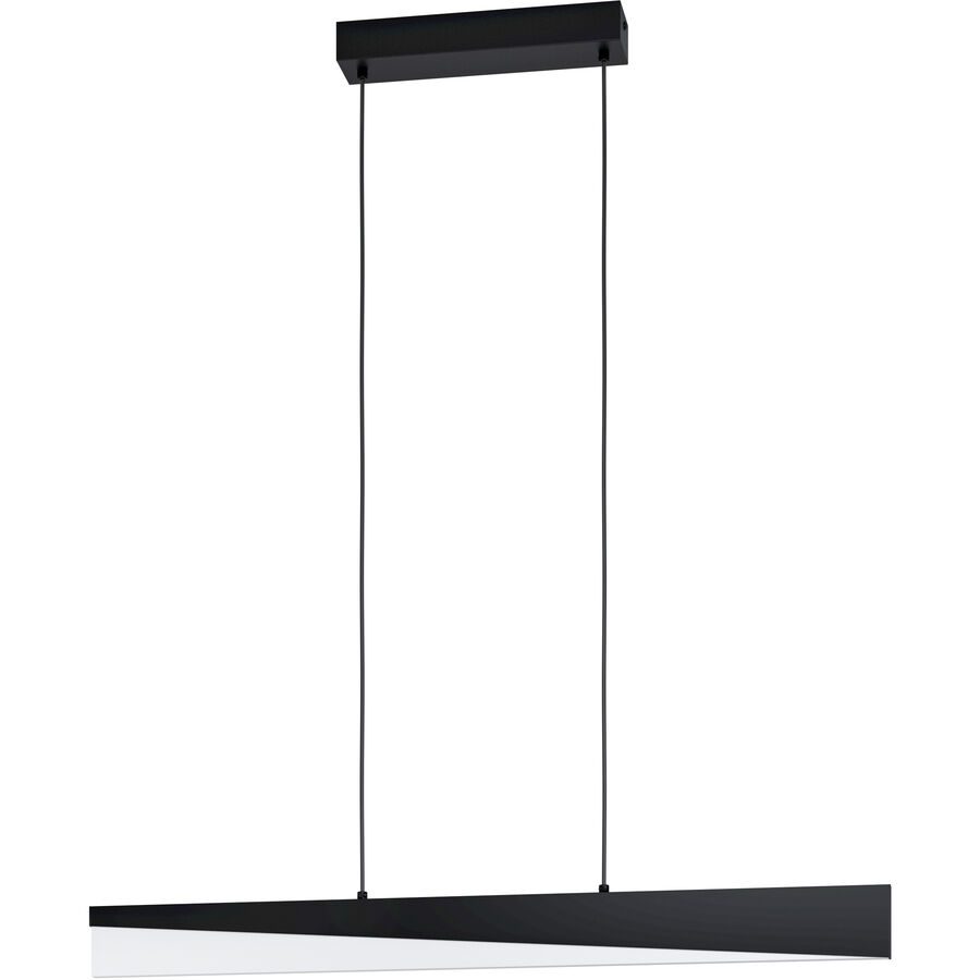 Eglo Pendellampe Isidro Schwarz Aluminium/Stahl 6 cm 110 cm - LED - Lichtfarbe: Warmweiss - Pendellampe- LED Energiesparlampe