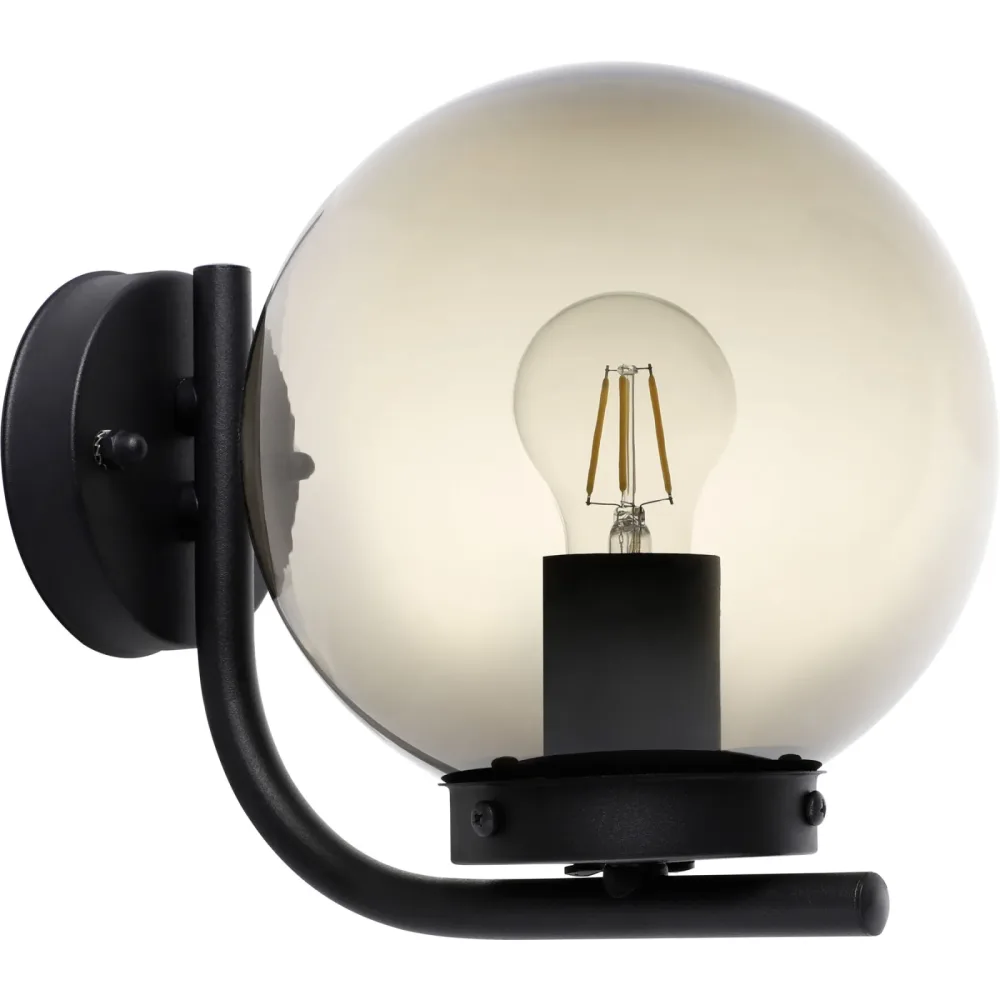 Eglo Wandlampe aussen Taverna Schwarz Stahl verzinkt 23 cm - Wandlampe aussen