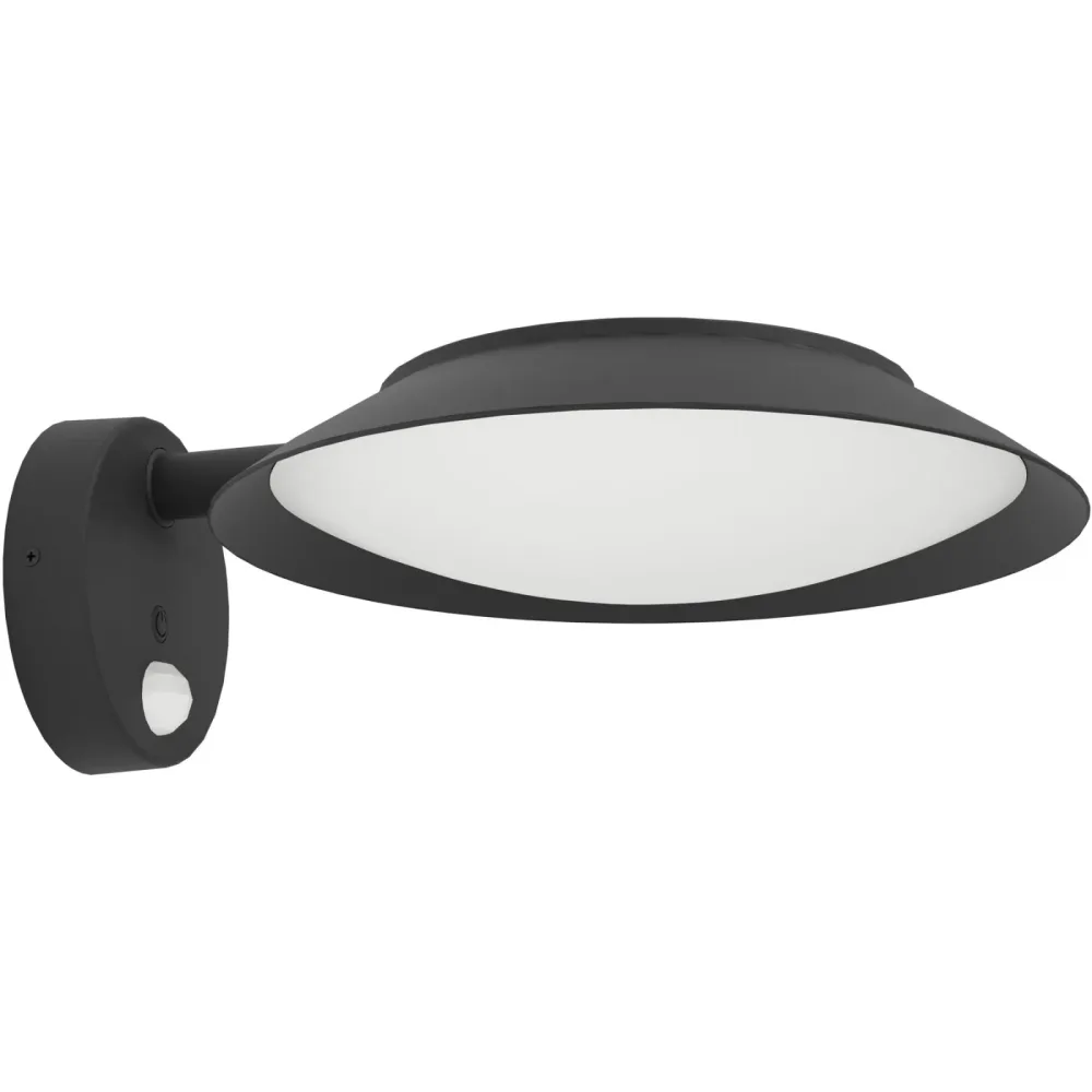 Eglo Solaraussenlampe Cerrisi Schwarz Kunststoff 10.5 cm - Lichtfarbe: Warmweiss - Solaraussenlampe